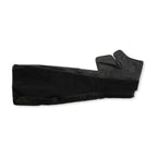 The full leg boot sleeve on white, fleece face up, showing the full length from foot to thigh.