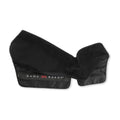 A black half leg boot sleeve laid flat on white, calf and foot sections open and the GAME READY wordmark running across the zippered lower panel.